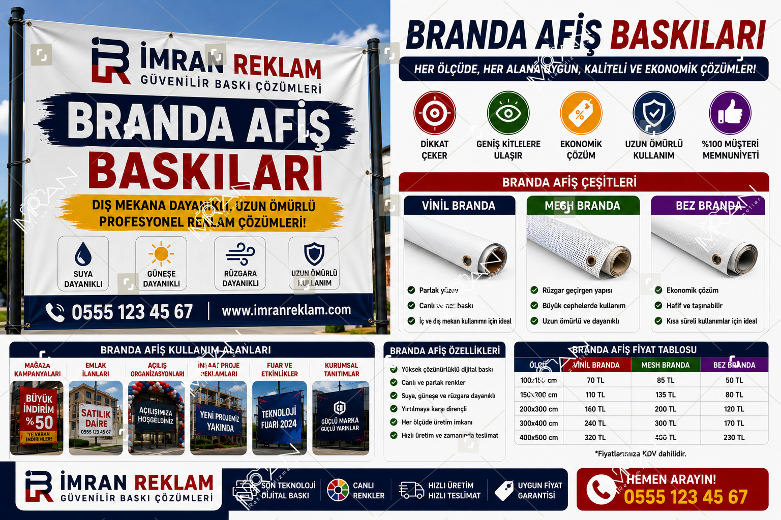 Branda Afiş Baskıları