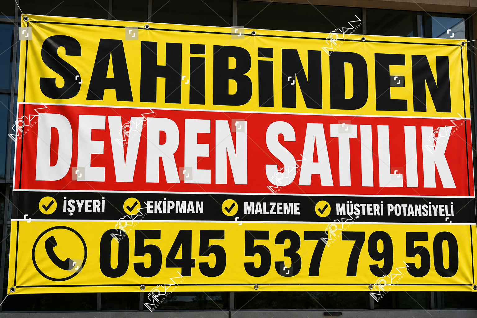 Sahibinden Devren Satılık Branda Afişi