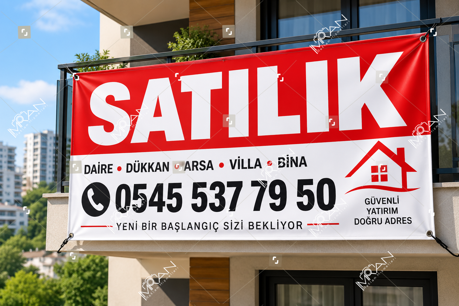 Satılık Yazılı Hazır Afiş