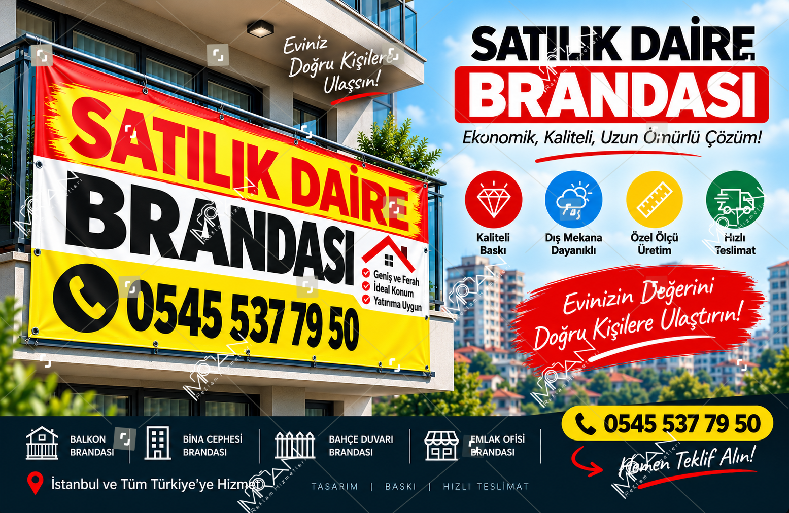 Uygun Fiyatlı Satılık Daire Brandası