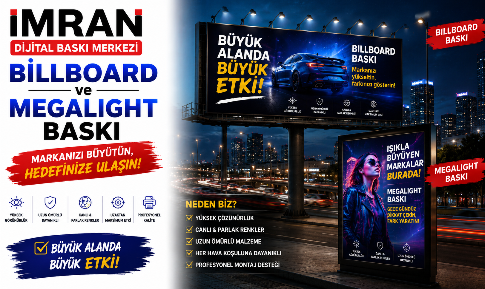 Billboard ve Megalight Baskı