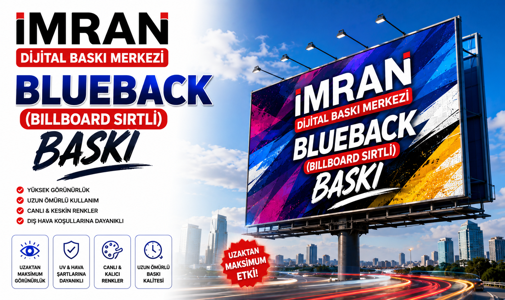 Blueback (Billboard Sırtlı) Baskı